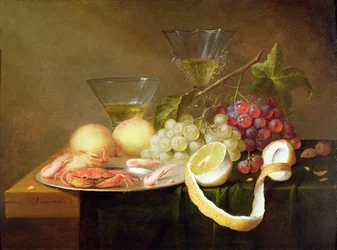 Ein Stillleben mit Gläsern